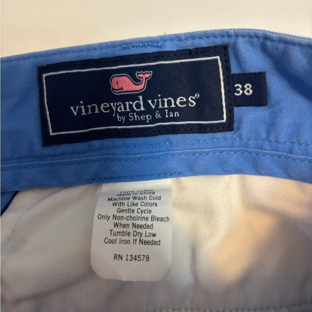 Vineyard Vines Flat Front Blue Cotton Club Casual Shorts Men’s Size 38